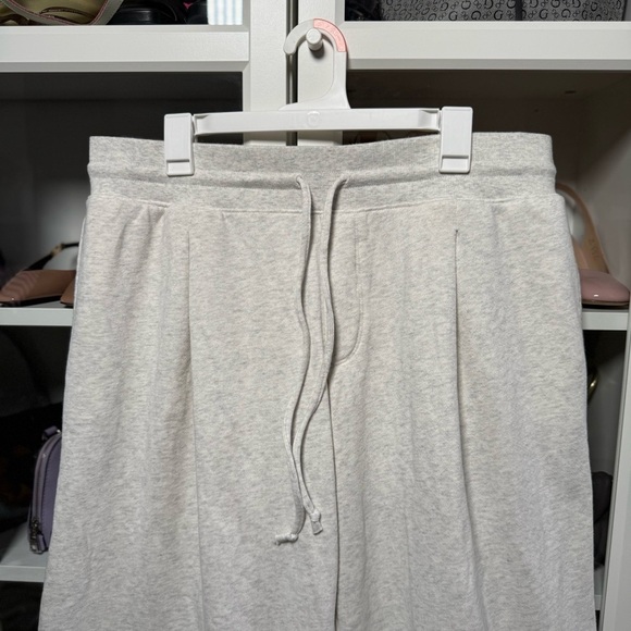 NWOT American Eagle Outfitters Light Gray Wide Leg Pants Women’s Size Large - Picture 2 of 12